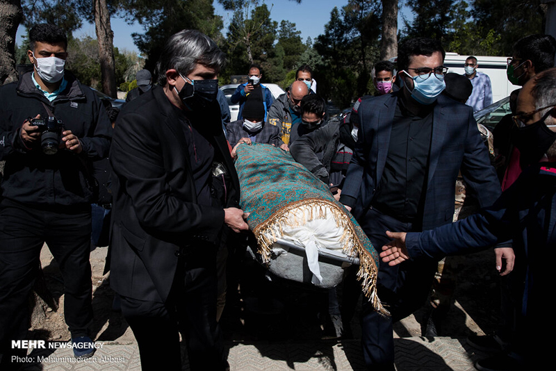 مراسم تشییع و خاکسپاری آزاده نامداری