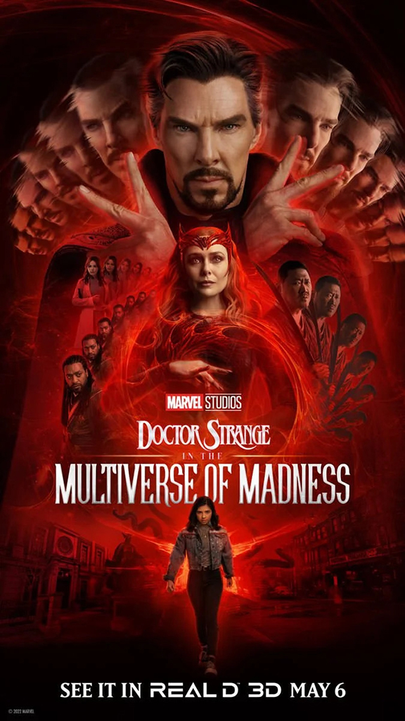 پوستر فیلم «دکتر استرنج در مالتی‌ورس جنون»